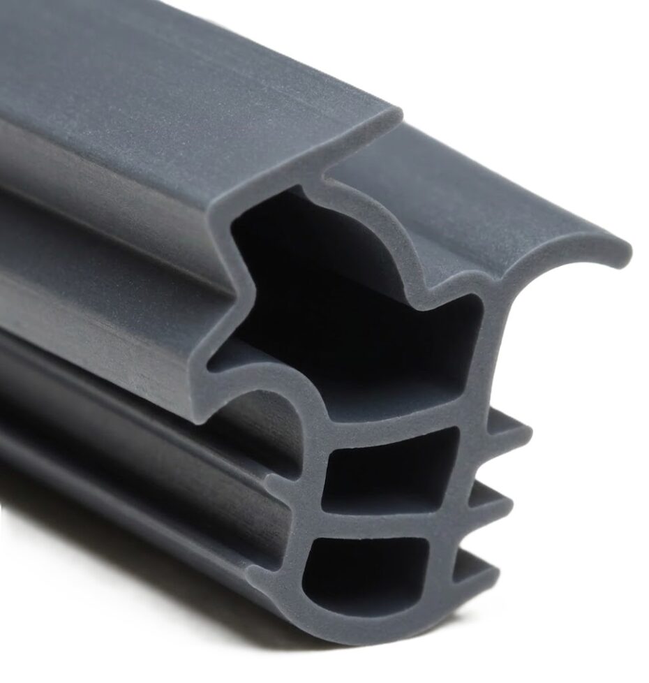 Uszczelka Drzwiowa do Ościeżnic Metalowych Progu Gruba Antracyt 6m
