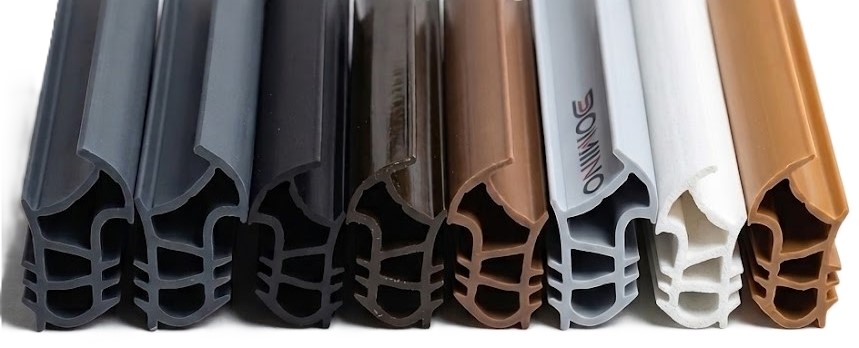 USZCZELKA DRZWIOWA UNIWERSALNA OŚCIEŻNICY METALOWEJ KMT itd. 8 kolorów
